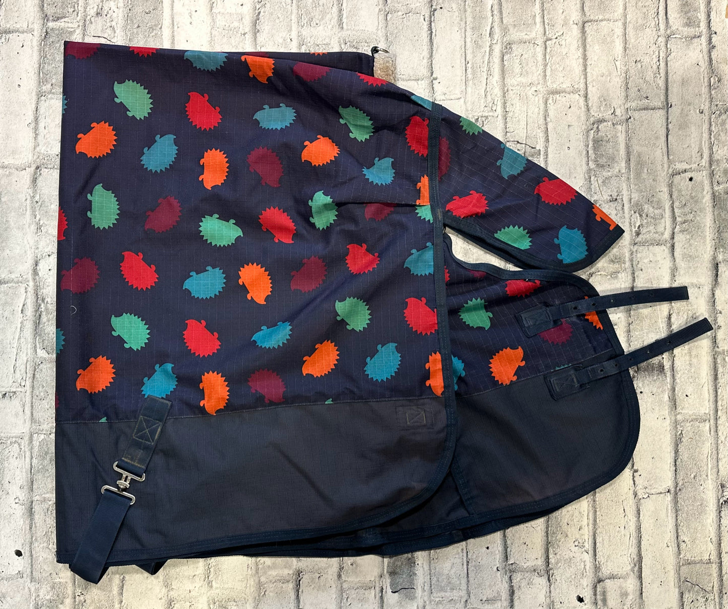 66" WeatherBeeta Rain Sheets Navy Hedgehog