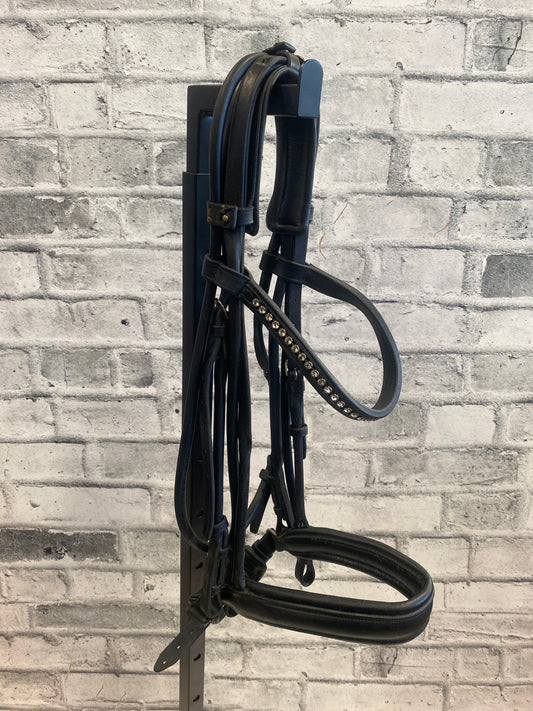 Passier Rolled Leather Double Bridle Black F