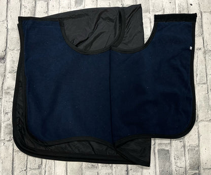 Waterproof Quarter Sheet Black Embroidered L