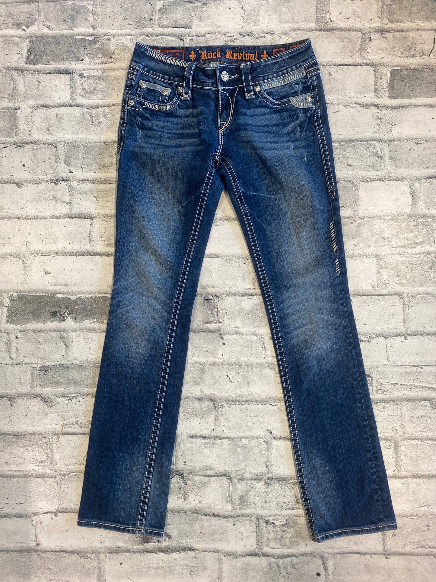 Rock Revival Straight Leg Jeans Medium Wash 28