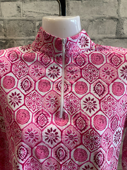 IBKUL Sun Shirt Pink Pattern XS