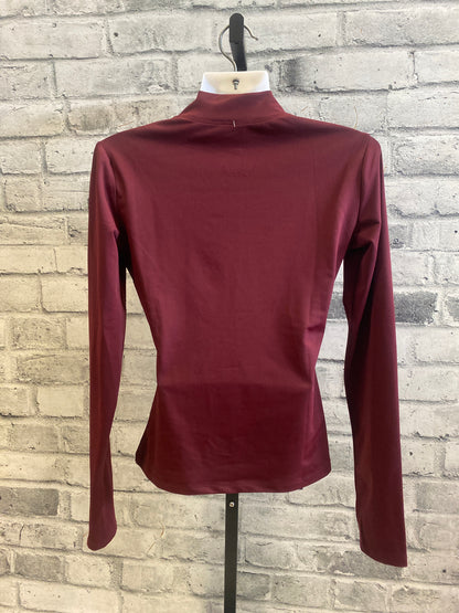 TKEQ the Shop 1/4 Zip LS Shirt Burgundy XL