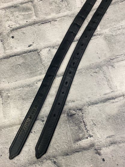 56" Prestige Stirrup Leathers Black