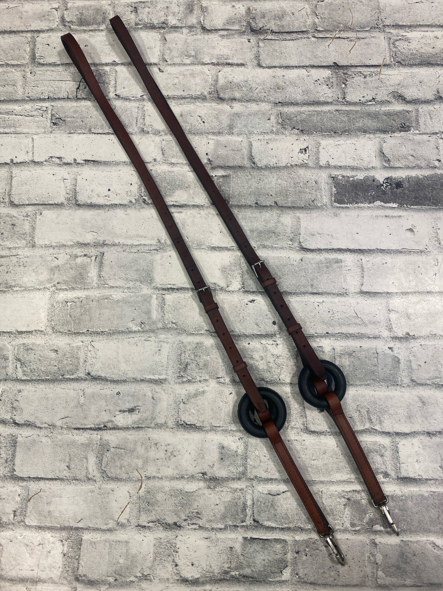 Tory Leather Side Reins w/ Donuts XL