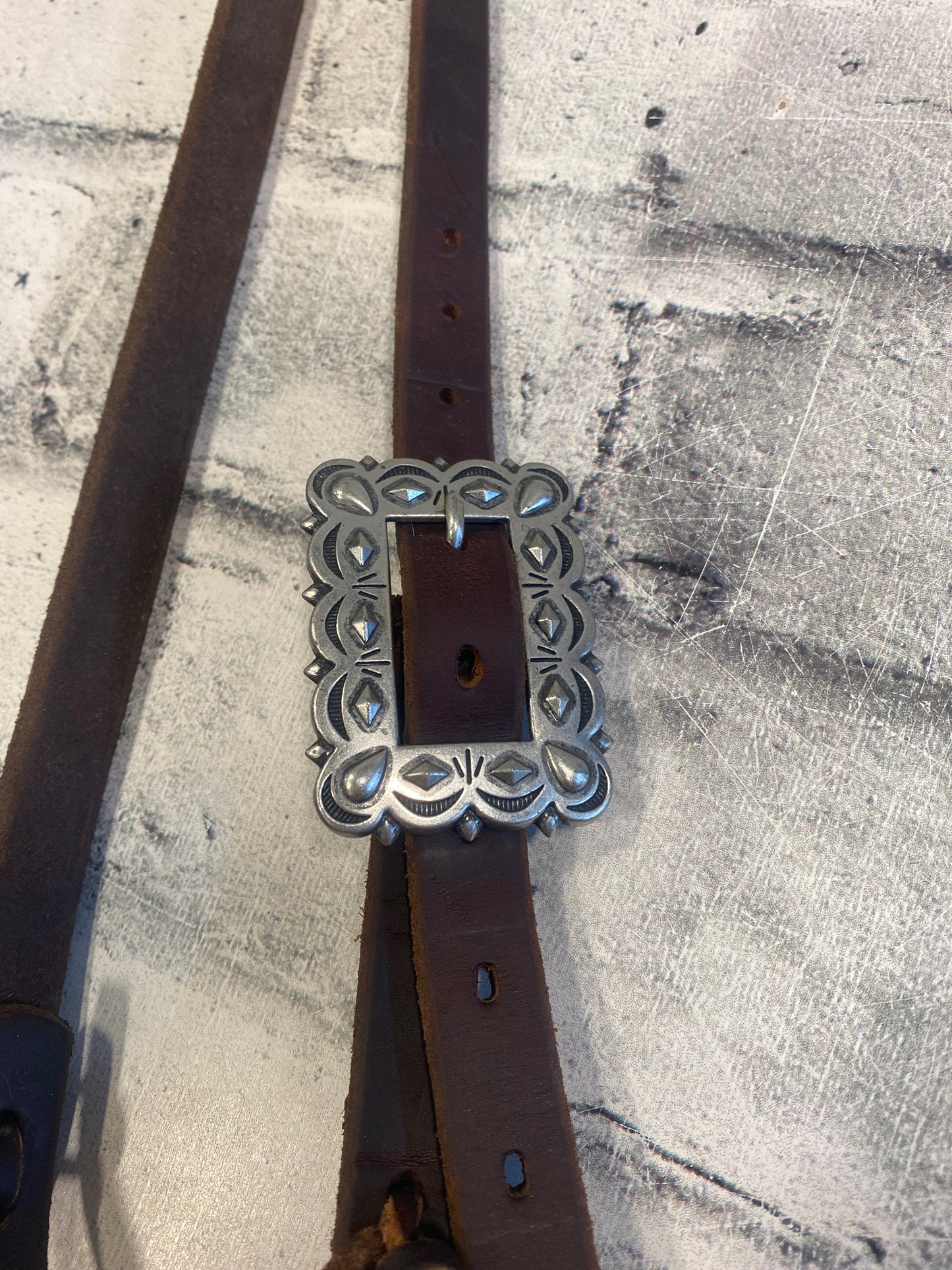 Weaver Split Ear Headstall w/ Silver Buckle