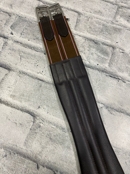 38" Fancy Stitch Leather Girth Brown