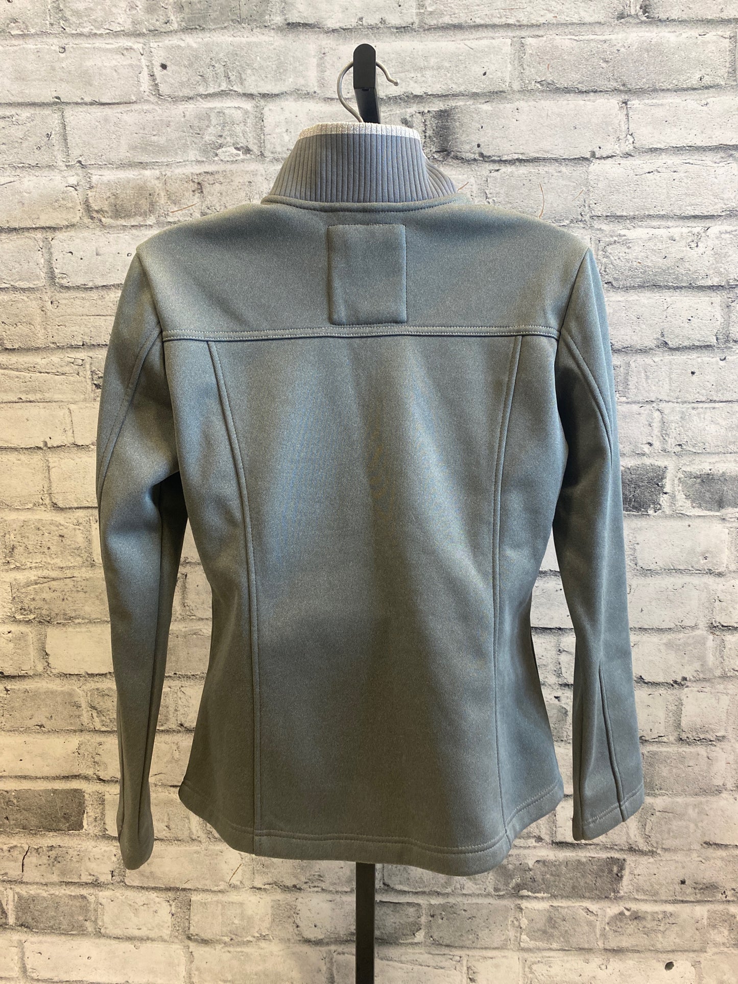 BR Zip Up Sweater Grey/Sequin M