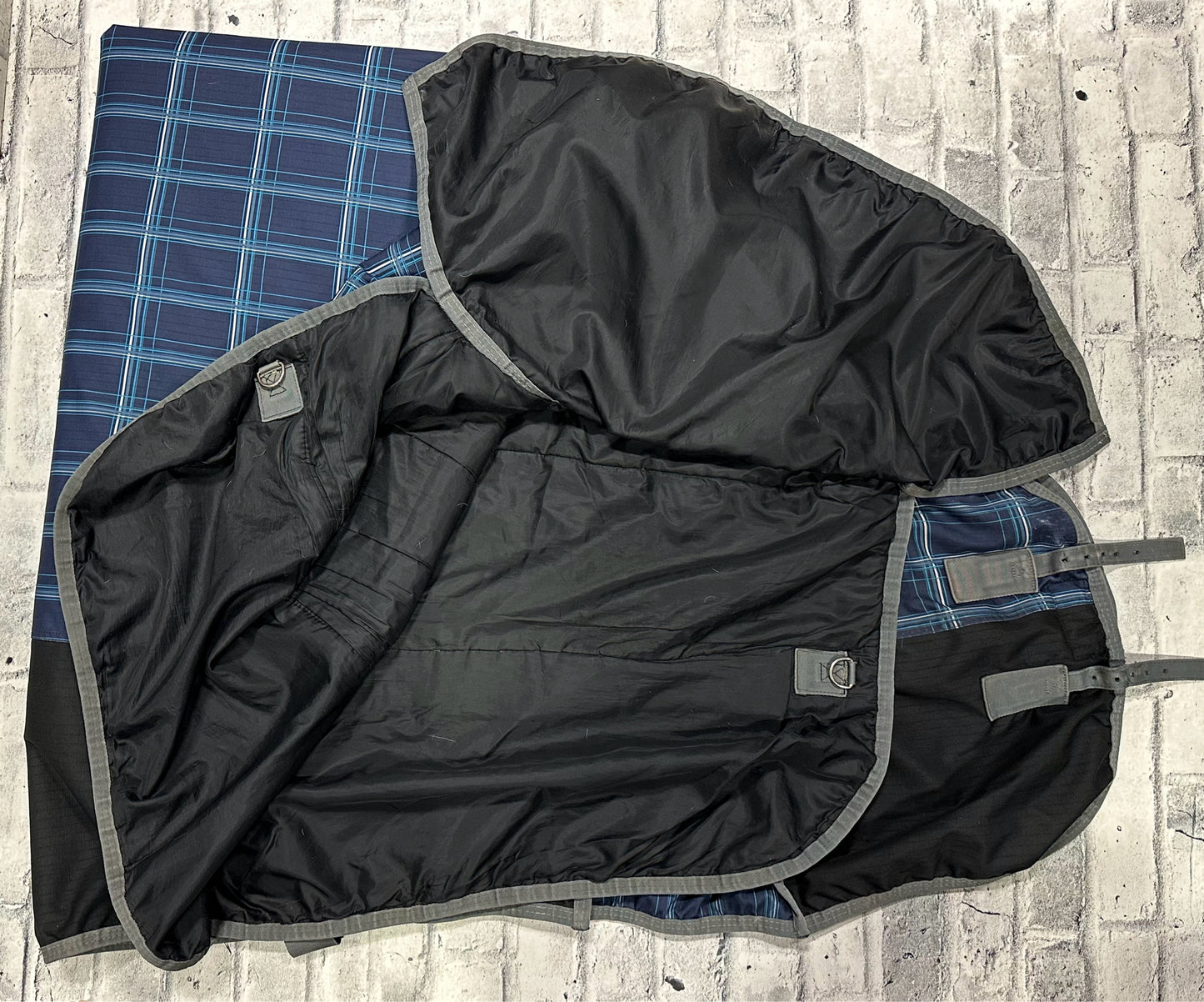 84" Supra Winter Turnout Blue Plaid
