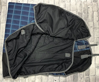84" Supra Winter Turnout Blue Plaid