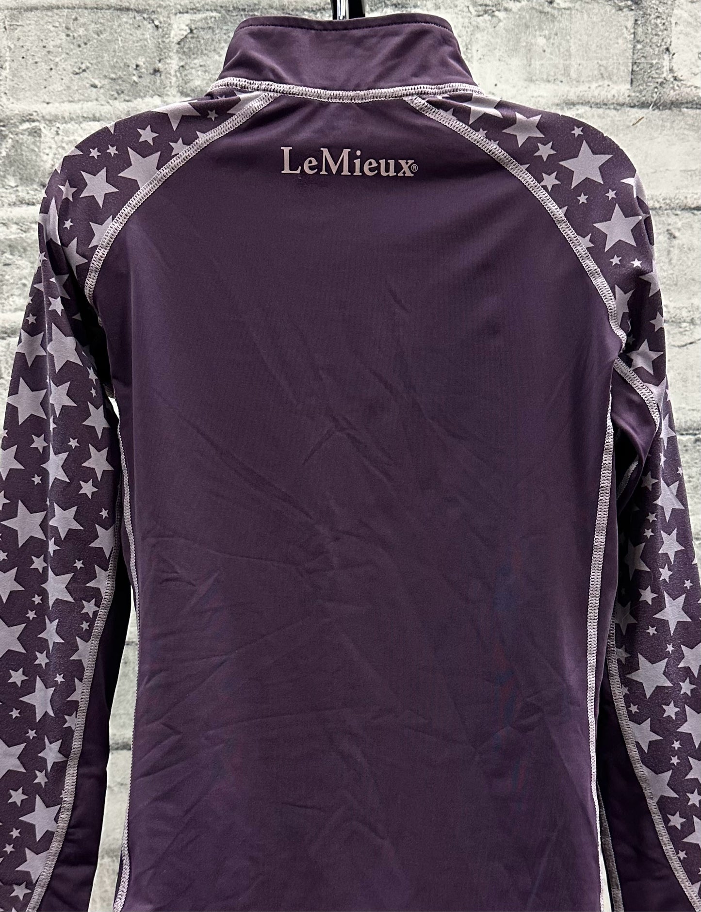 Le Mieux LS Shirt Purple Star Childrens 9-10