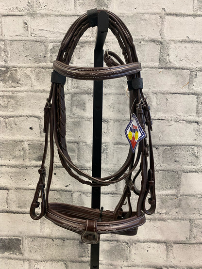 True North Fancy Stitch Bridle w/Flash Pony + Laced Reins