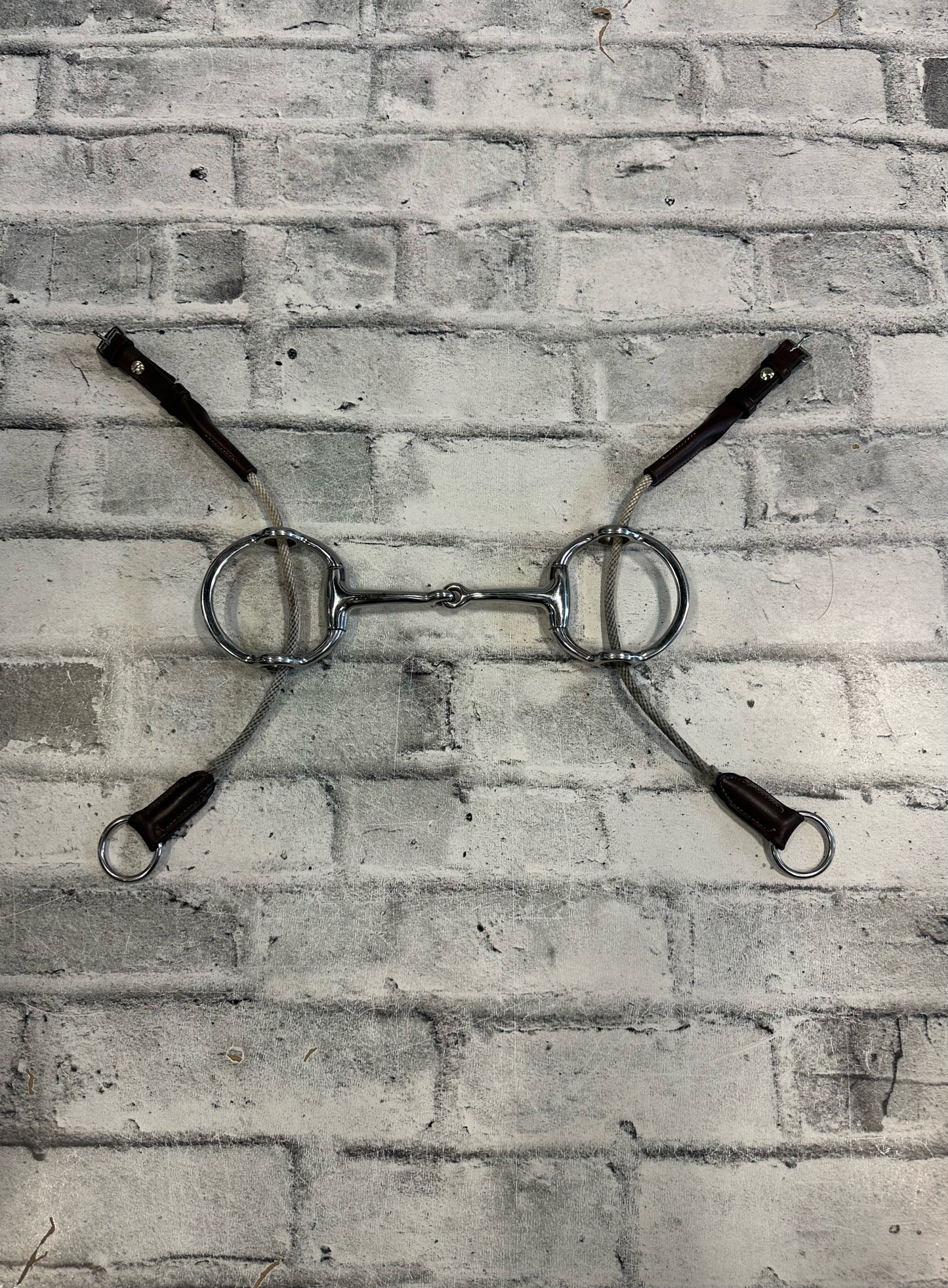 5" Metalab Eggbutt Gag Bit w/ Cheek Pieces