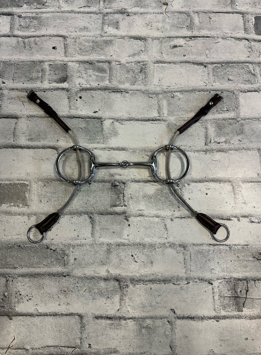 5" Metalab Eggbutt Gag Bit w/ Cheek Pieces