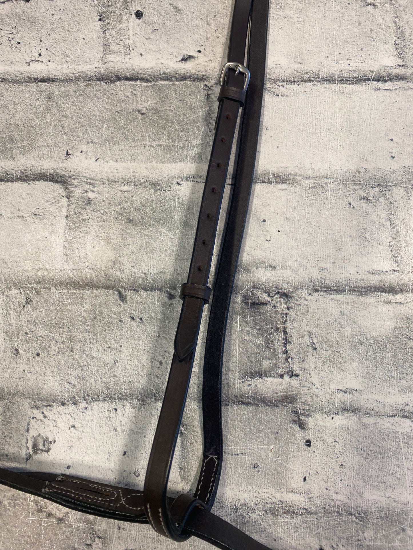Flat Leather Running Martingale Brown F