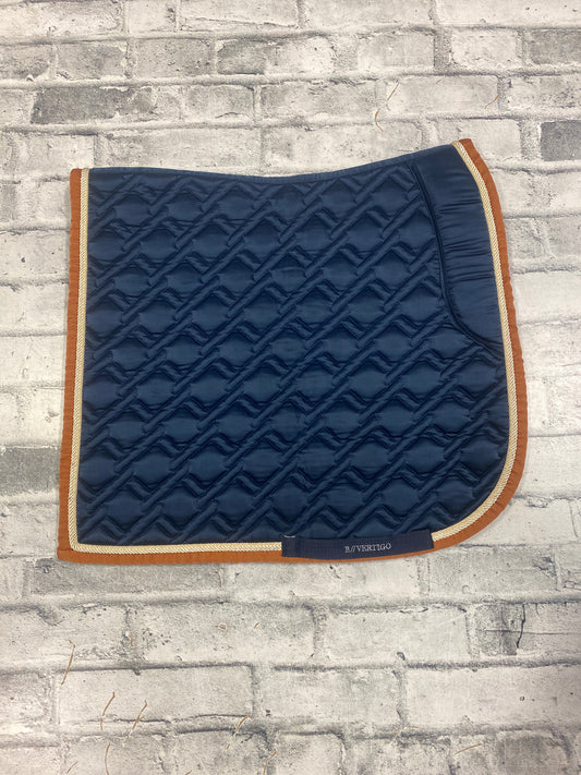 B//Vertigo Memory Foam Saddle Pad Navy/Orange F