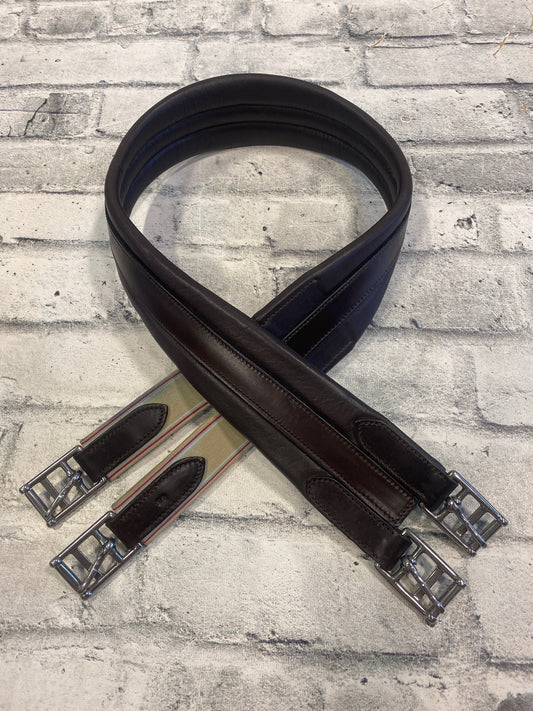 46" One Sided Elastic Leather Girth