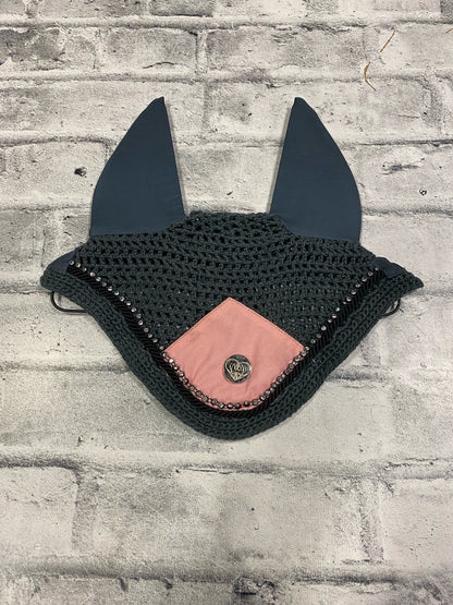 Fly Bonnet Grey & Pink Cob