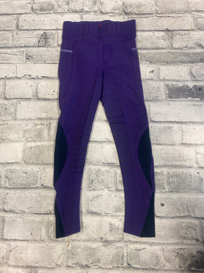 Elation Red Label FS Pull On Breeches Purple Childrens M