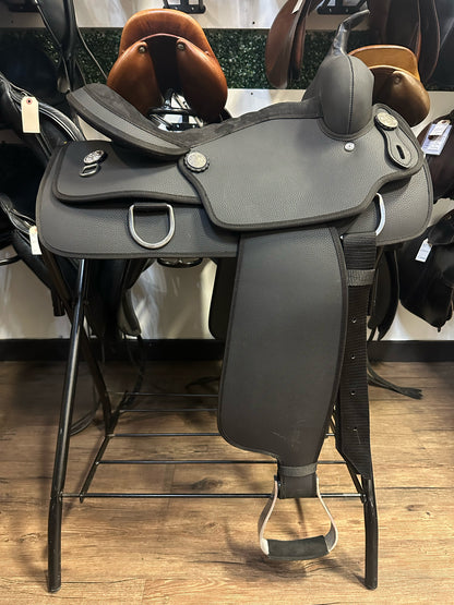 16" Bad Dog Ranch Synthetic Western Saddle Black NEW