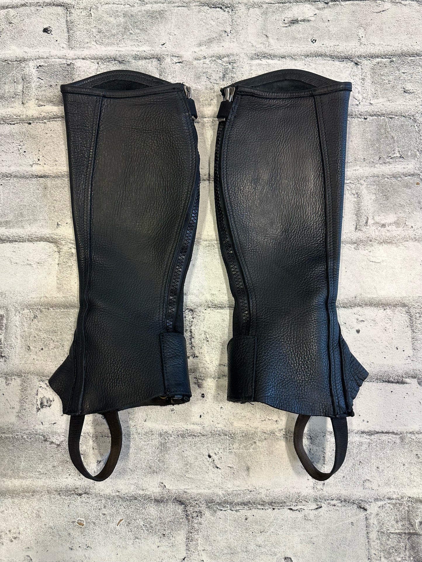 D'yon Leather Half Chaps - C 13" H 16"