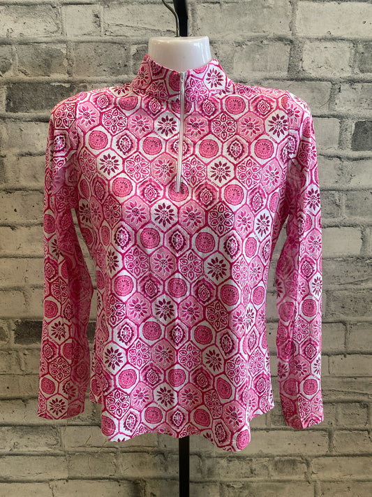 IBKUL Sun Shirt Pink Pattern XS
