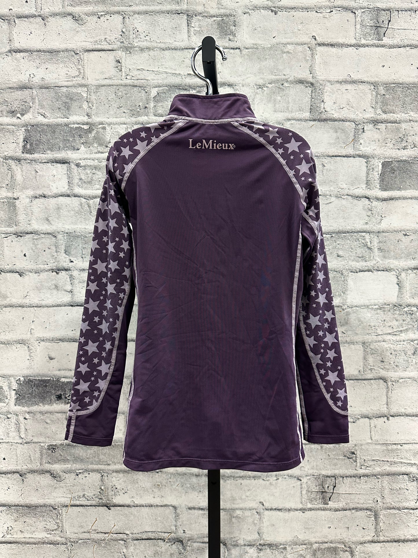 Le Mieux LS Shirt Purple Star Childrens 9-10