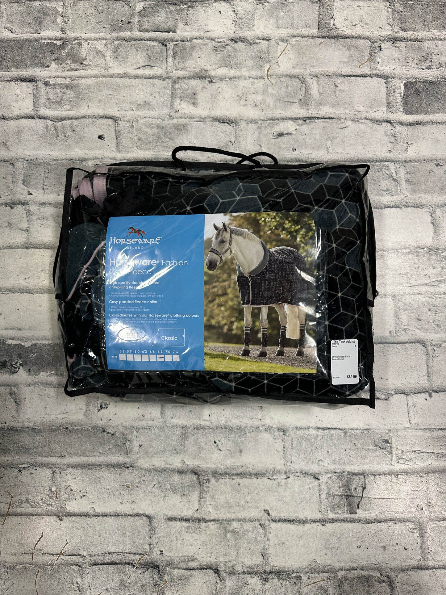 81" Horsewear Fashion Fleece Cooler Grey & Pink