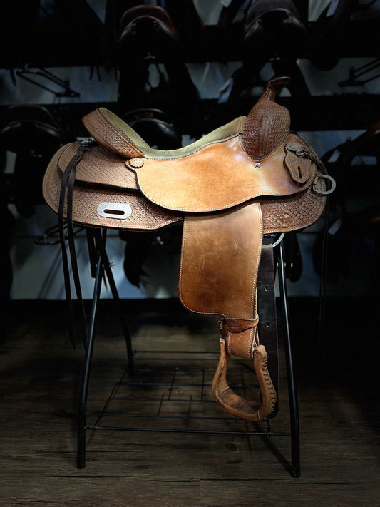 16" Silver Supreme Reining Saddle QH Bars - 7" Gullet