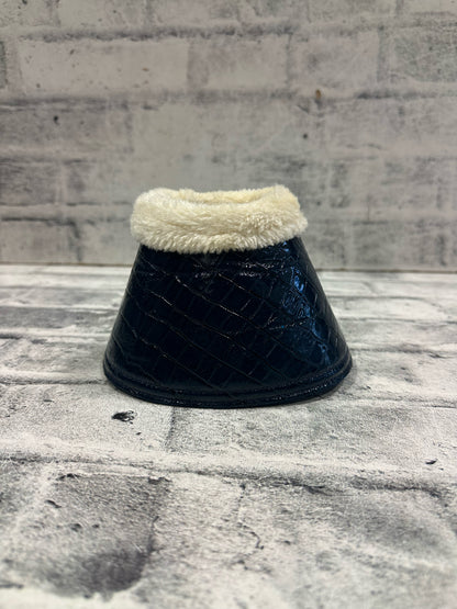 PS of Sweden Fuzzy Bell Boots Blue Croc Cob