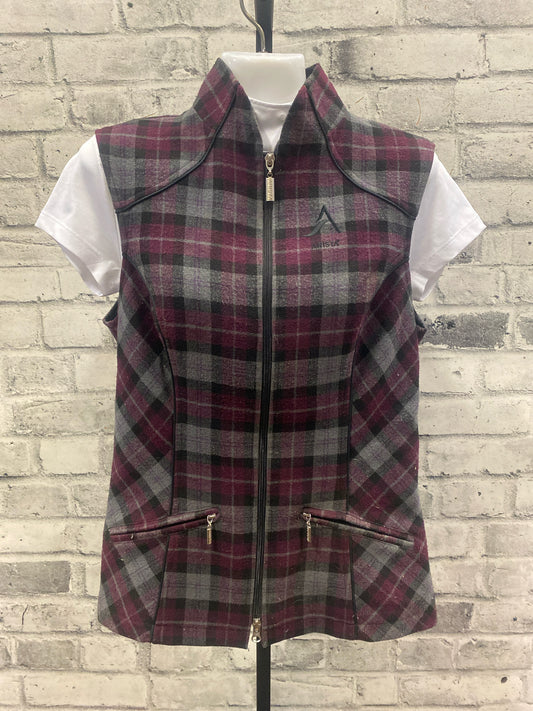 Arista Vest Purple Plaid M