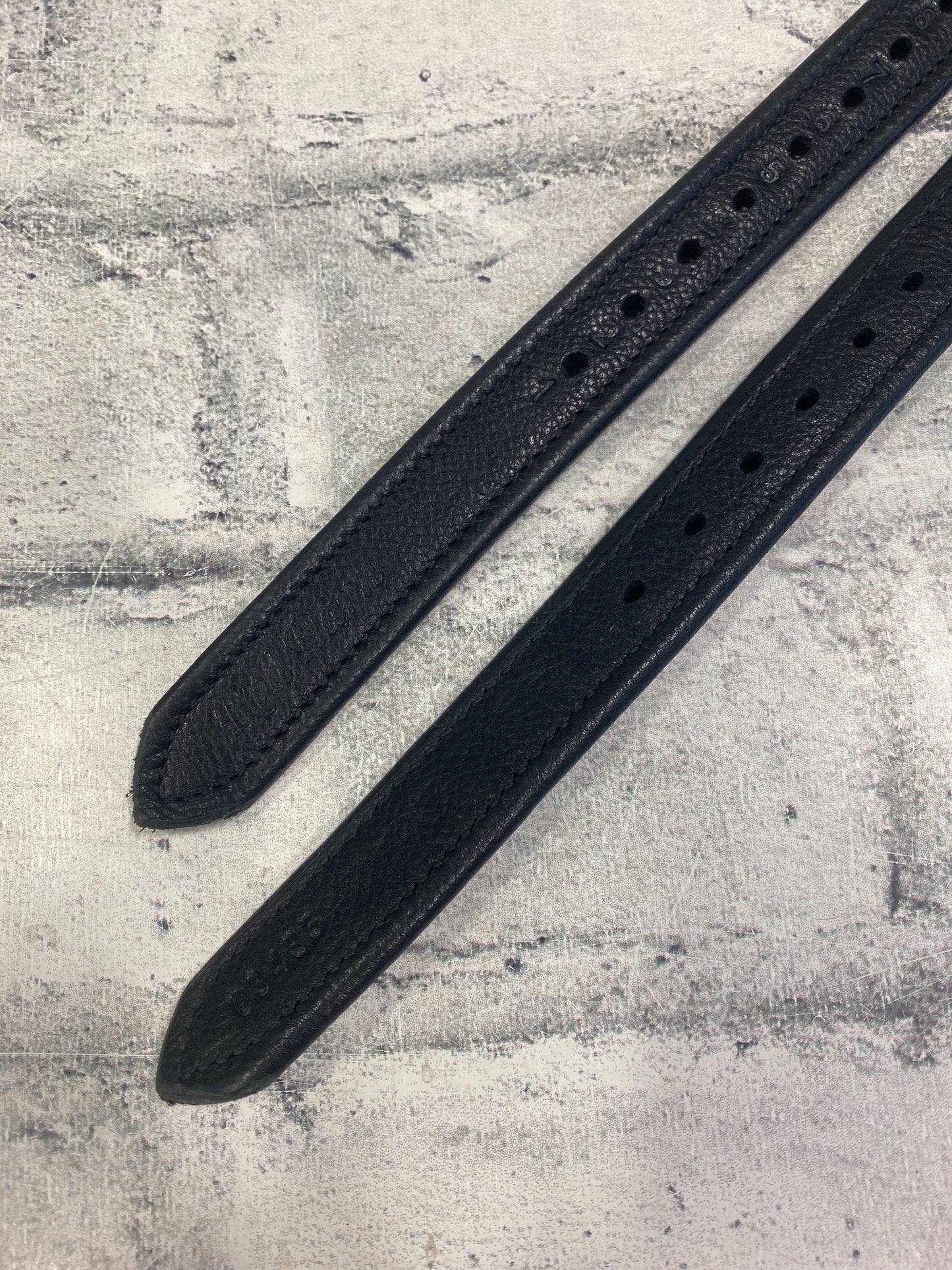 63" Red Barn Double Stitch Stirrup Leathers Black