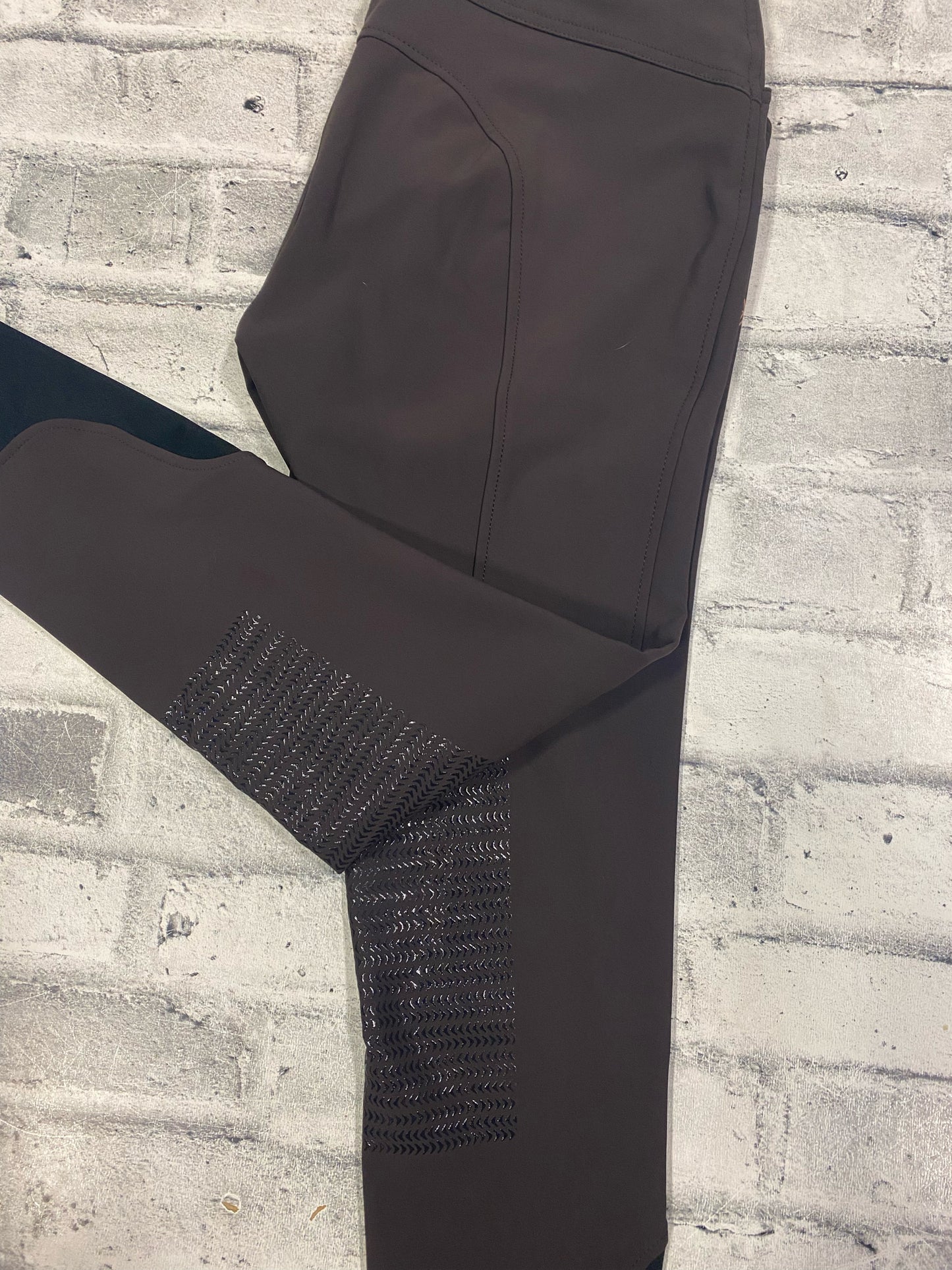 Elation Diamond Silicon Grip KP Breeches Brown 30R