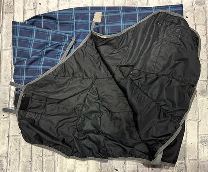 84" Supra Winter Turnout Blue Plaid