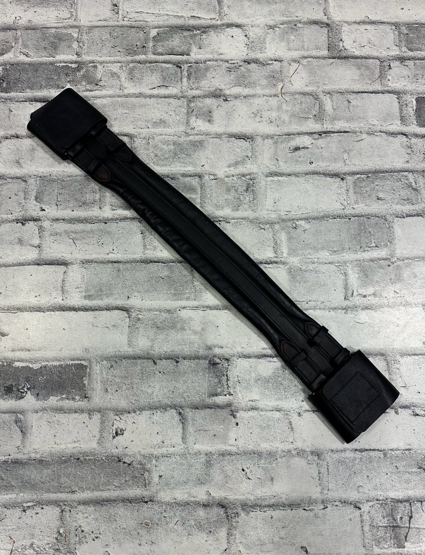 26" Leather Dressage Girth Black