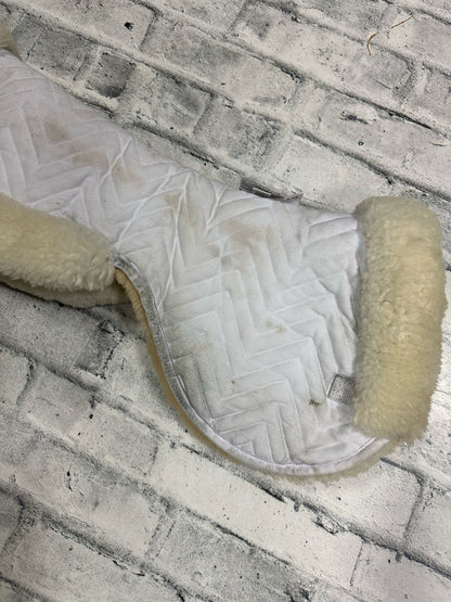 FleeceWorks Sheepskin Half Pad White L