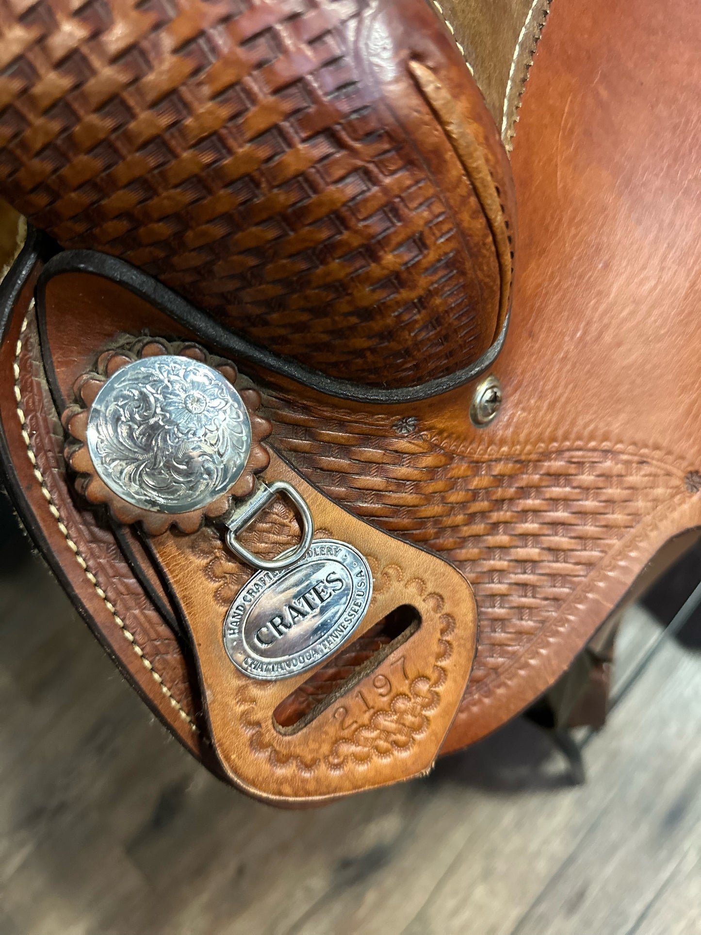 17" Crates #2197 Reining Saddle w/ Equifit Tree (Full QH - 6" Gullet)