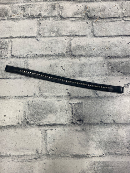 14" Browband Black w/ Bling