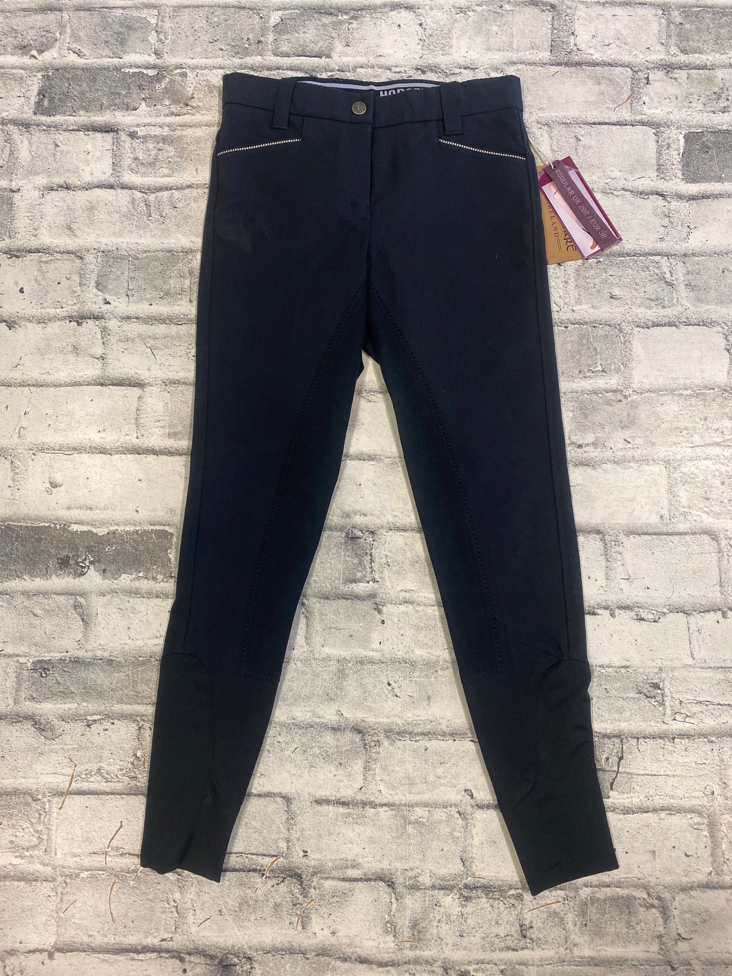Horsewear Competition FS Breeches Black 28 NEW
