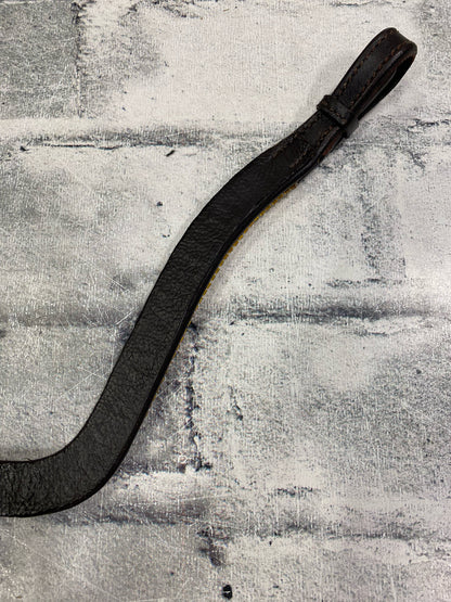 16" U Shaped Browband Brown/Gold