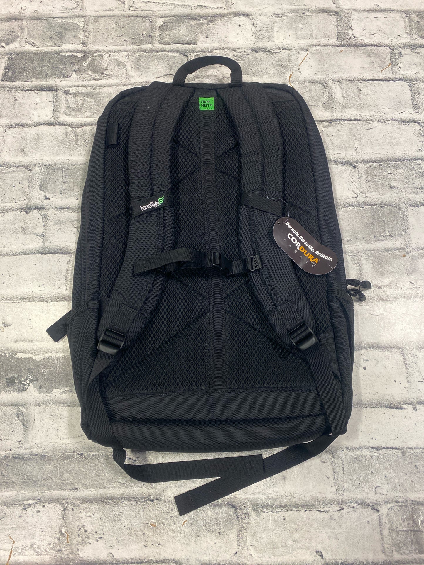 Horse Flight Backpack Black & Lime Green NEW