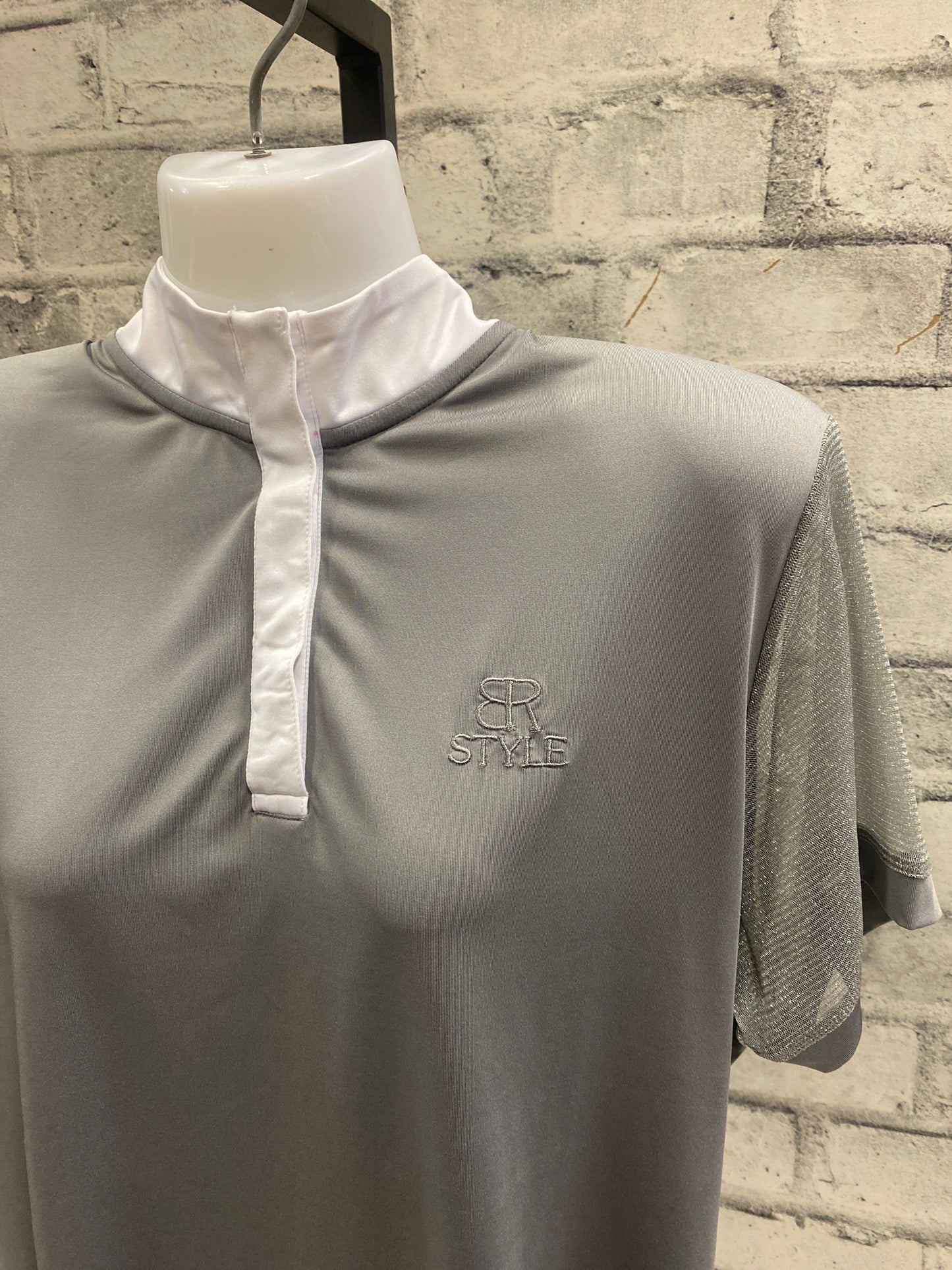 BR SS Show Shirt Grey/Sparkle XL NEW