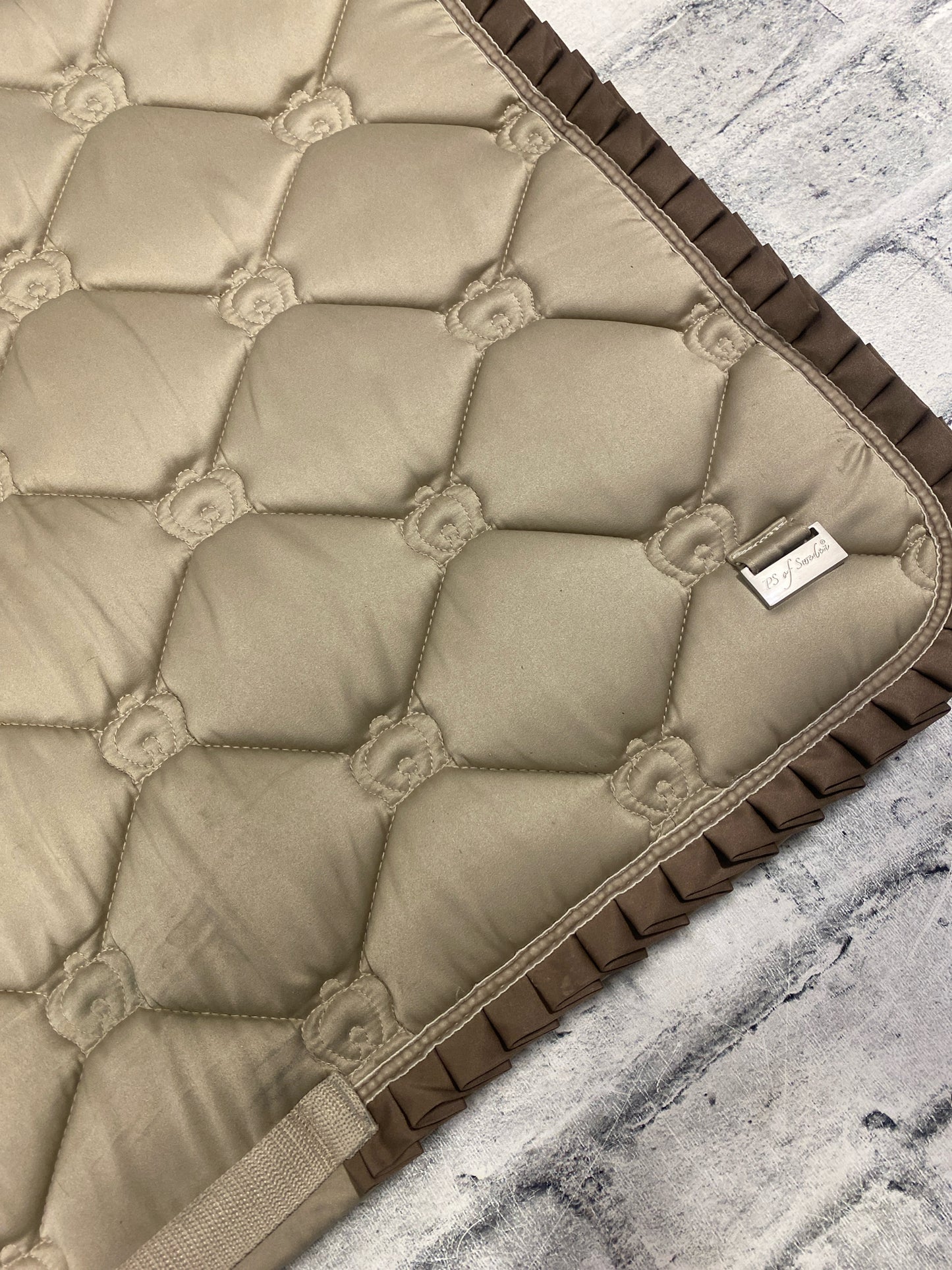 PS Of Sweden Dressage Pad Champagne w/ Ruffle