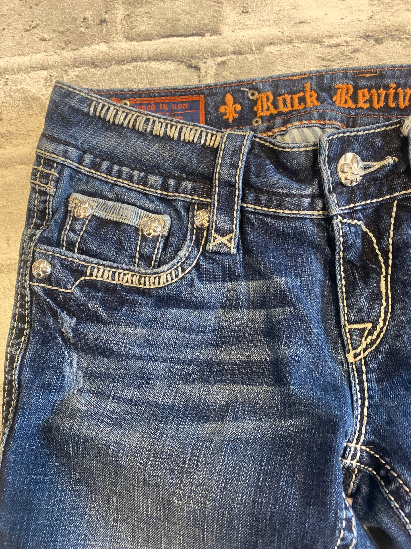 Rock Revival Straight Leg Jeans Medium Wash 28