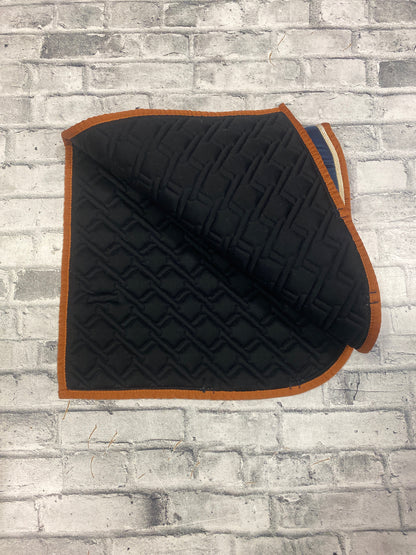 B//Vertigo Memory Foam Saddle Pad Navy/Orange F