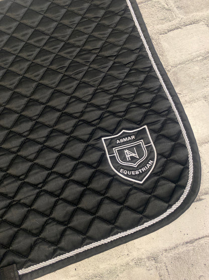 Asmar Dressage Saddle Pad Black/White F