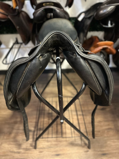 17.5"  Regal Mono Flap Dressage Saddle - 6" Gullet