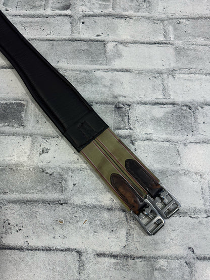 56" Fancy Stitch Leather Girth Brown