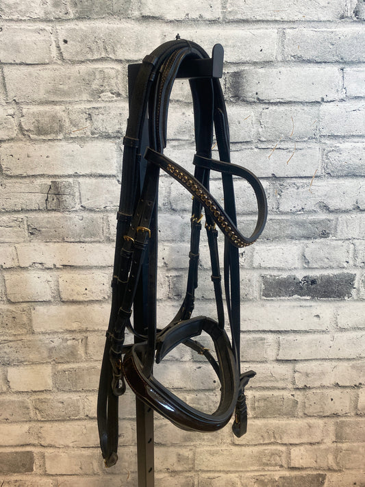 Kieffer Comfort Paris Snaffle Bridle W + Reins