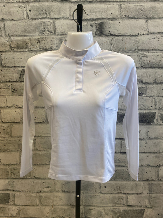 Ariat Pro Series LS Show Shirt White Childrens 8