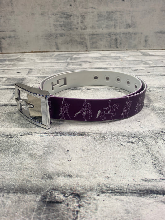 C4 Dressage Horse Belt Purple/White 28